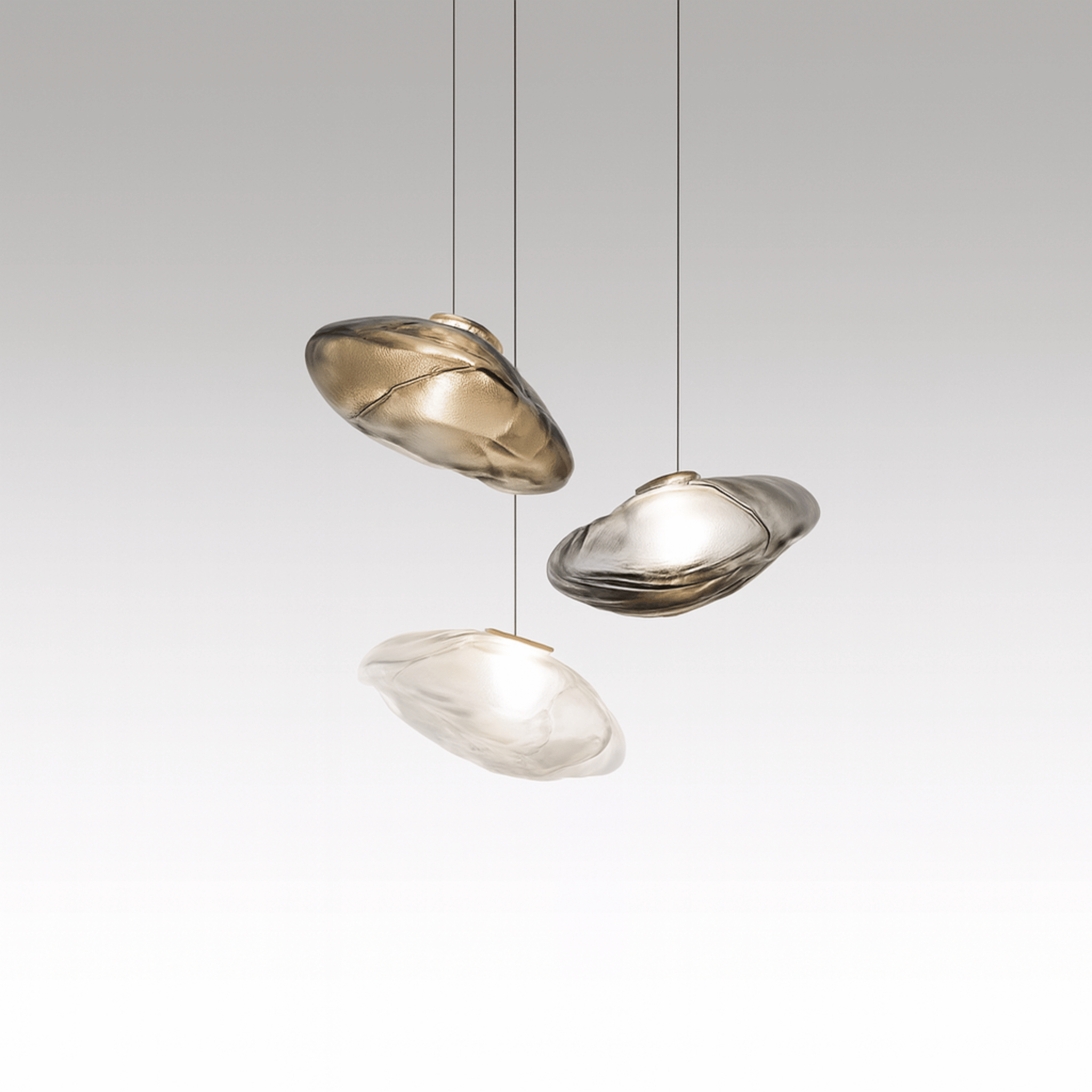 Serene Cloud Inspired Glass Pendant Light
