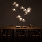 Serene Cloud Inspired Glass Pendant Light