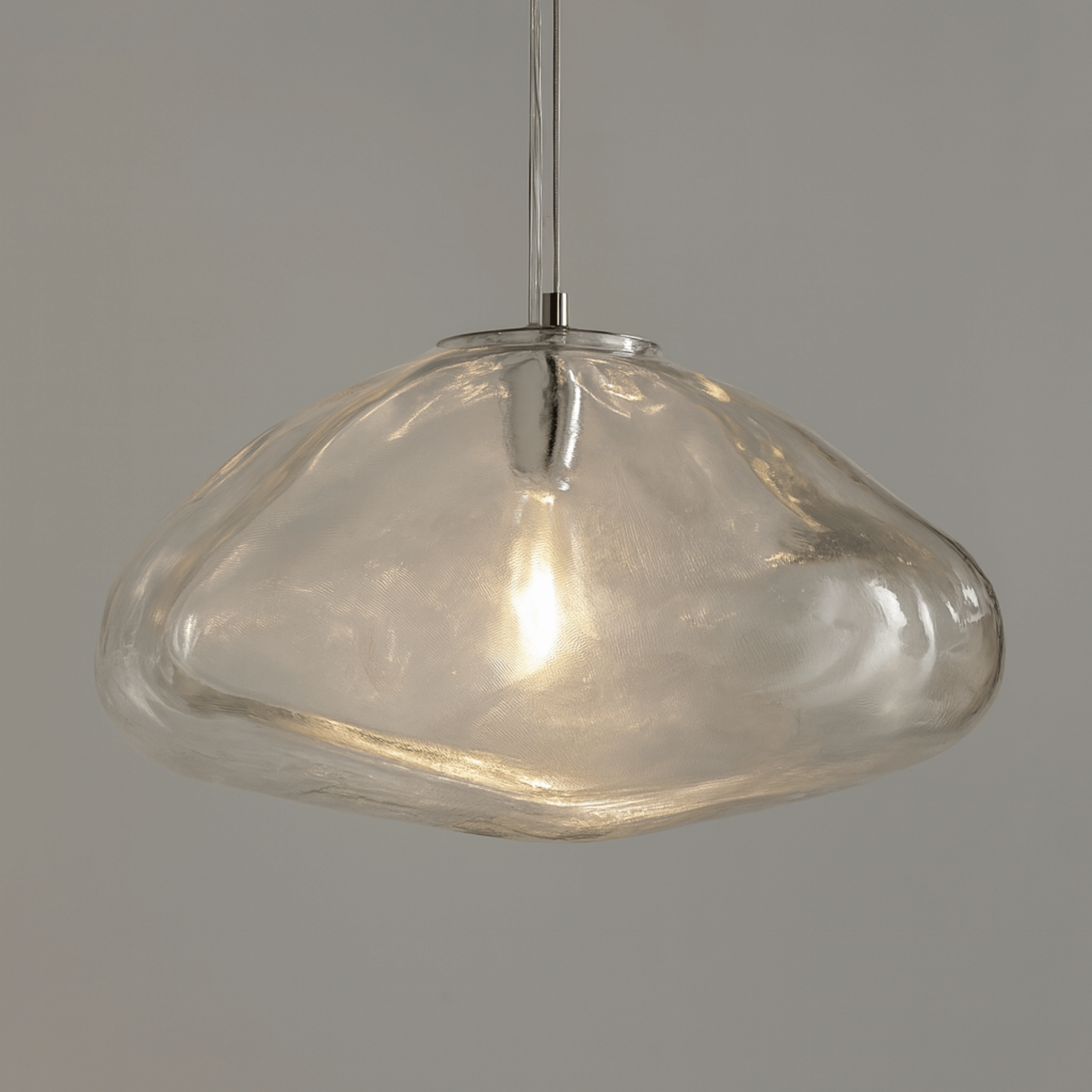 Serene Cloud Inspired Glass Pendant Light