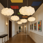 Pendant Light in Cloud Shape with Soft White Shade