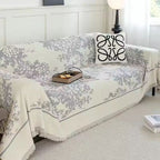 Soft Chenille Sofa Slipcover with Tree Pattern