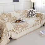Soft Chenille Sofa Slipcover with Tree Pattern