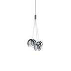Adjustable Height Bubble Pendant Light – Contemporary Glass and Metal for Home and Kitchen