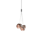 Adjustable Height Bubble Pendant Light – Contemporary Glass and Metal for Home and Kitchen