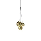 Adjustable Height Bubble Pendant Light – Contemporary Glass and Metal for Home and Kitchen