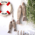 Nautical Charm Wooden Fish Wall Art