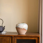 Serene Shores Artisan Flower Vase