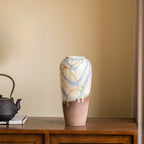 Serene Shores Artisan Flower Vase