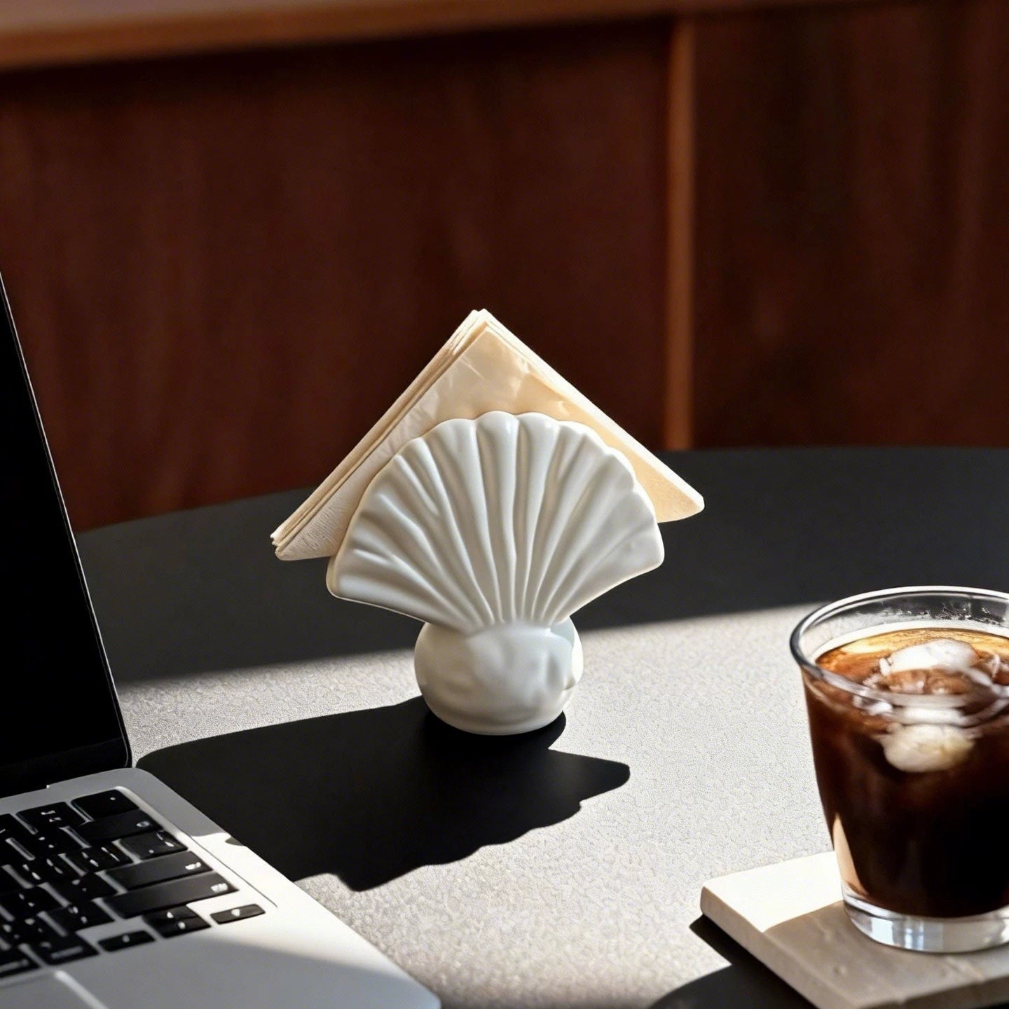 Seaside Serenity Ceramic Napkin Holder