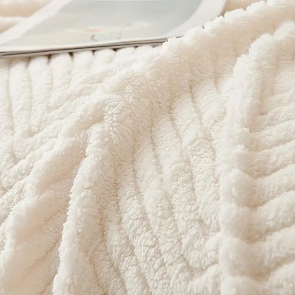 Plush Polyester Sofa Cover - Anti-Slip and Pet-Friendly Design