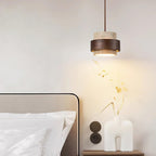 Cylinder Pendant Light in Travertine Finish