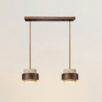 Cylinder Pendant Light in Travertine Finish