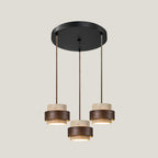 Cylinder Pendant Light in Travertine Finish