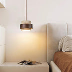 Cylinder Pendant Light in Travertine Finish