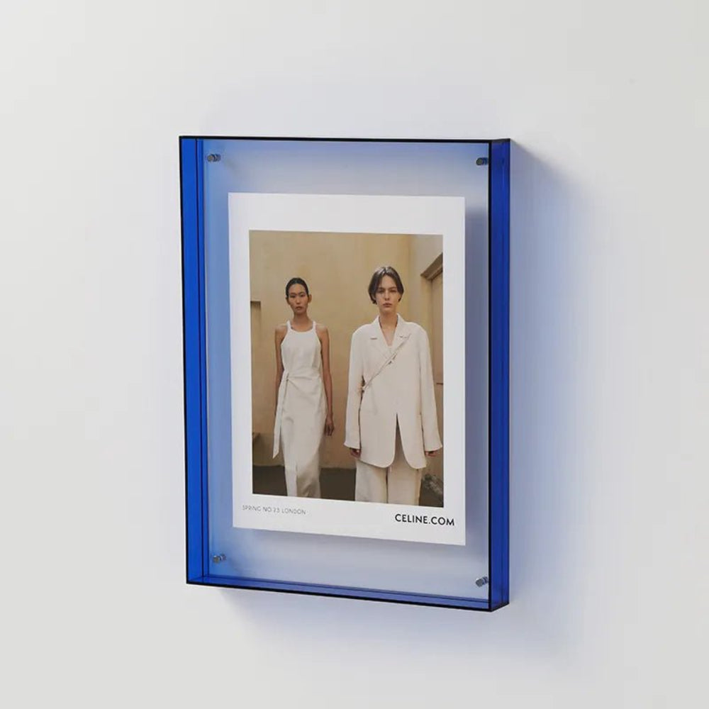 Clear Acrylic Wall-Mounted Picture Display Frame