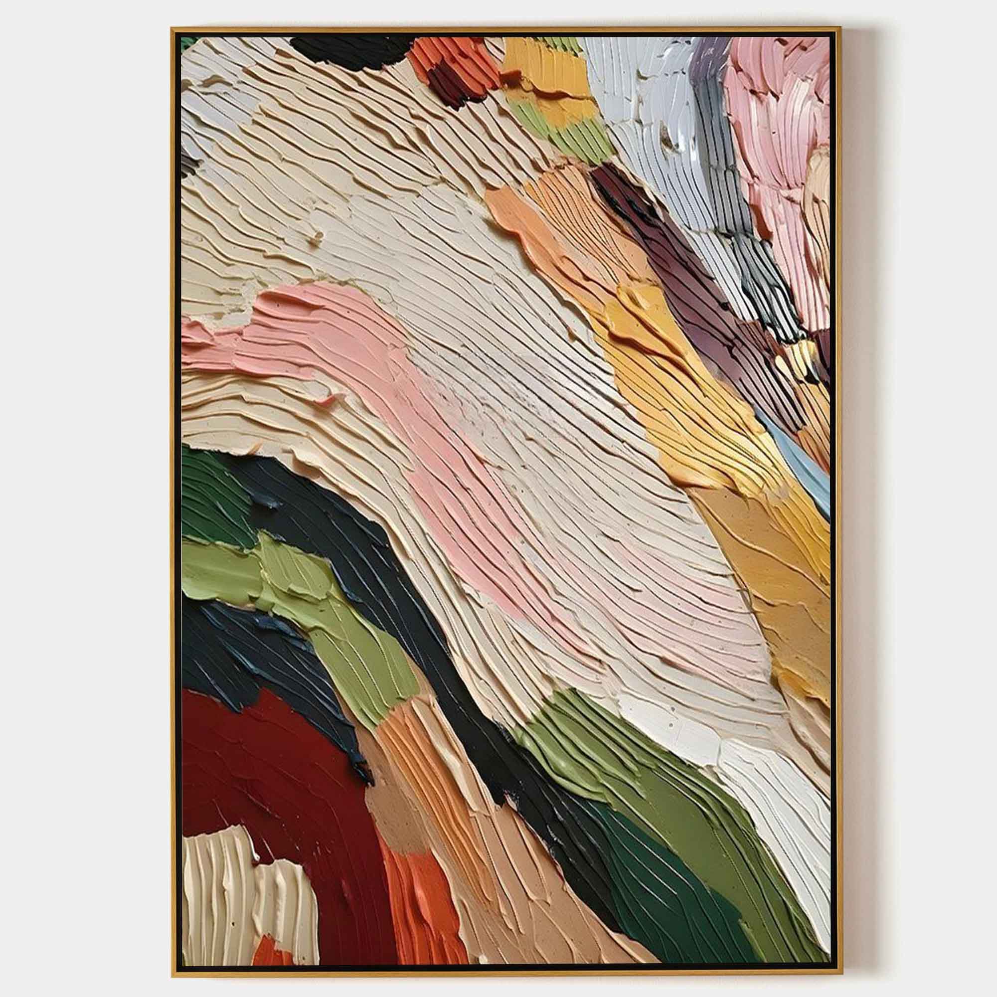 Customizable Wall Art – Colorful Abstract Minimalist Canvas for Modern Decor