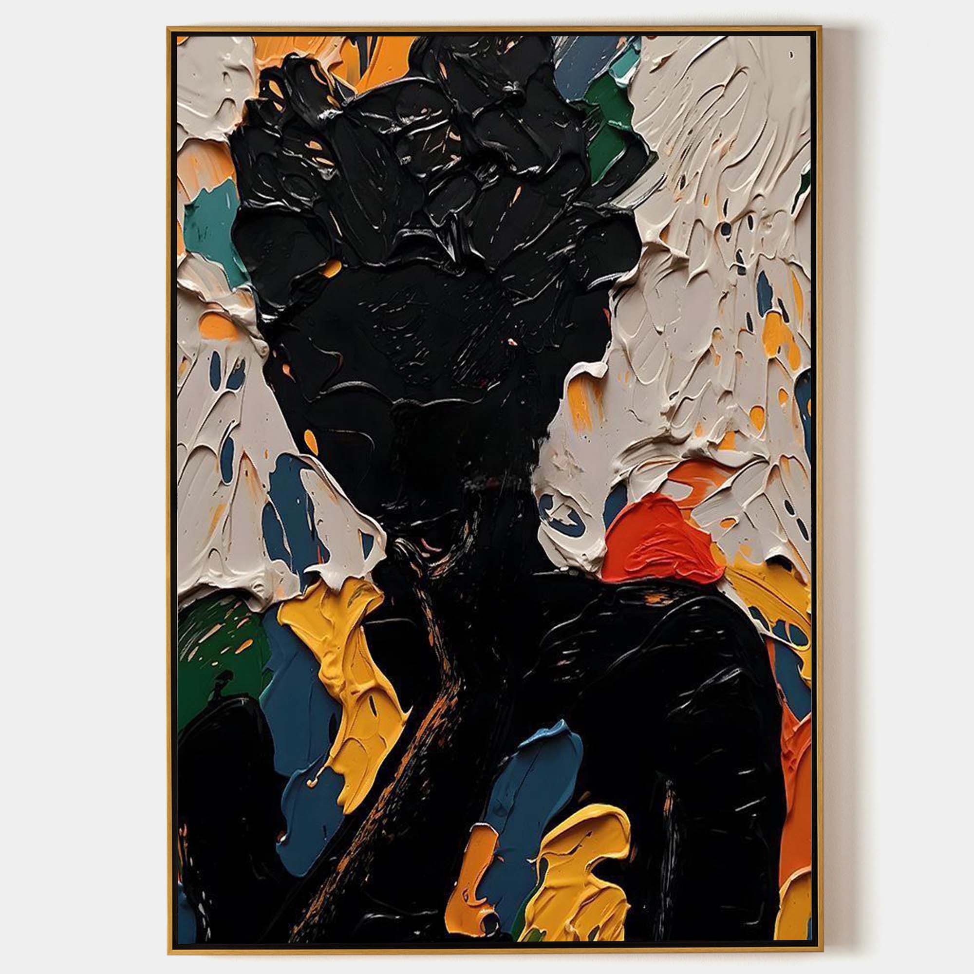 Abstract Minimalist Canvas Artwork – Custom Size and Framing Available