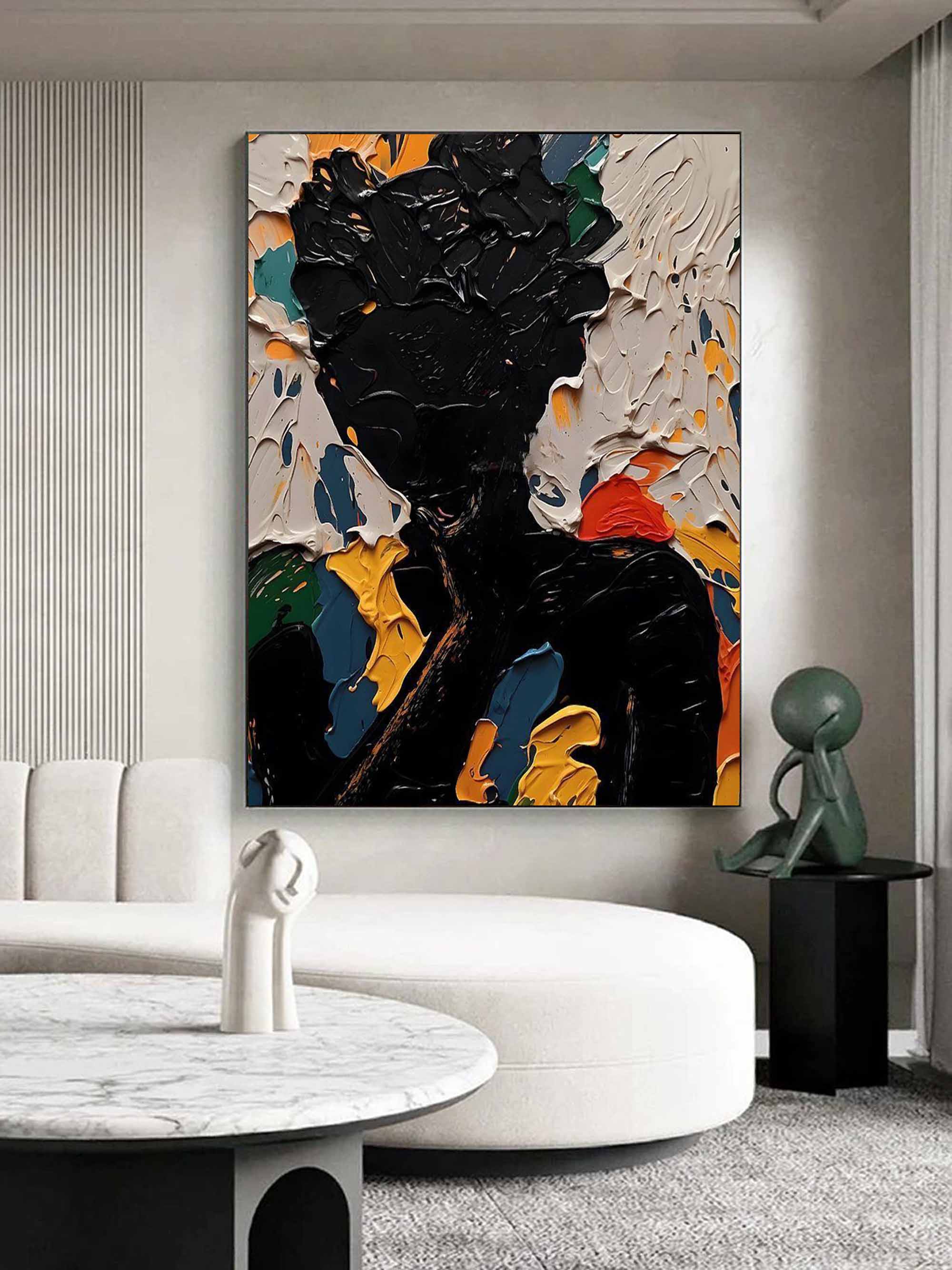 Abstract Minimalist Canvas Artwork – Custom Size and Framing Available