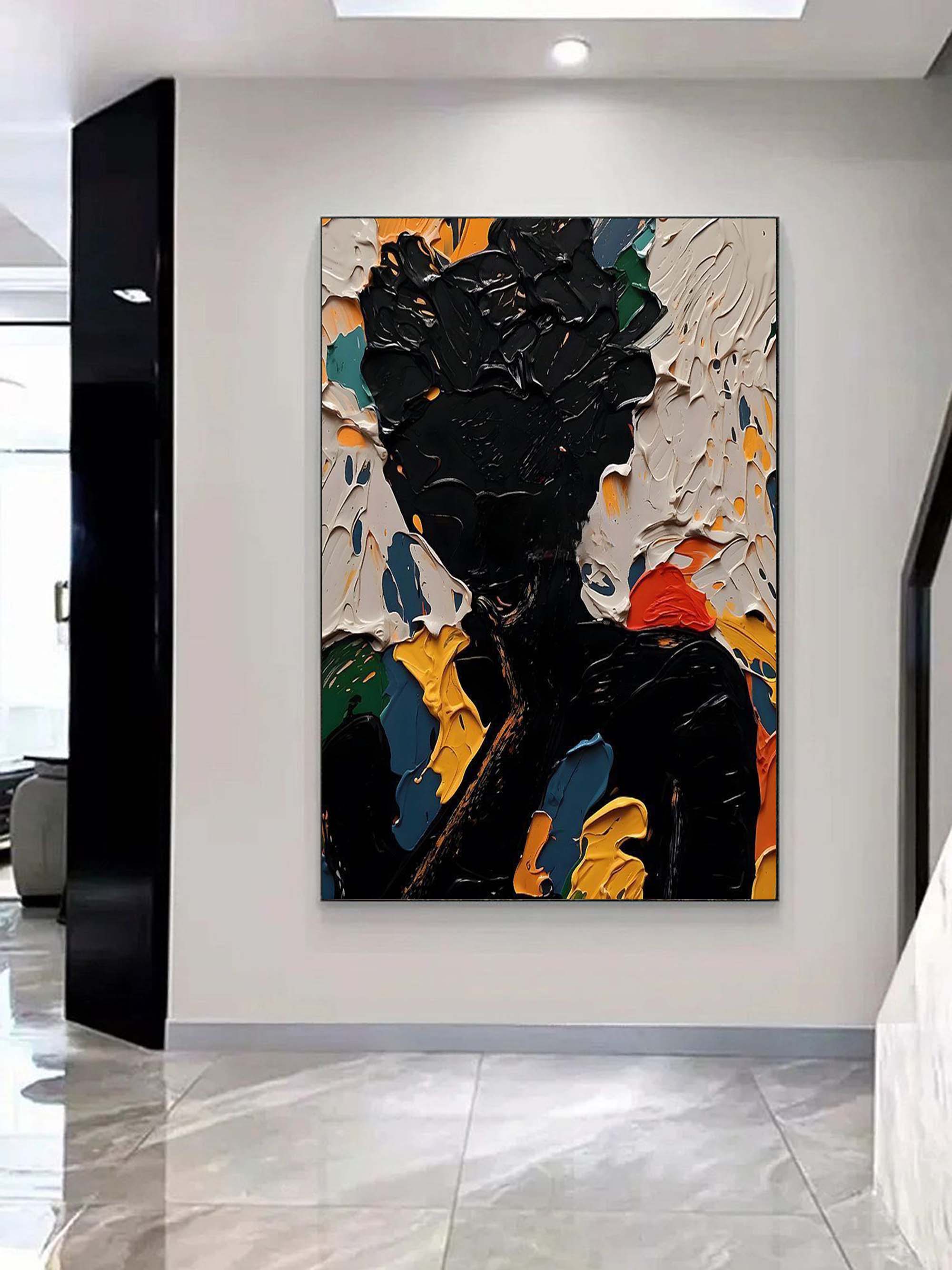 Abstract Minimalist Canvas Artwork – Custom Size and Framing Available
