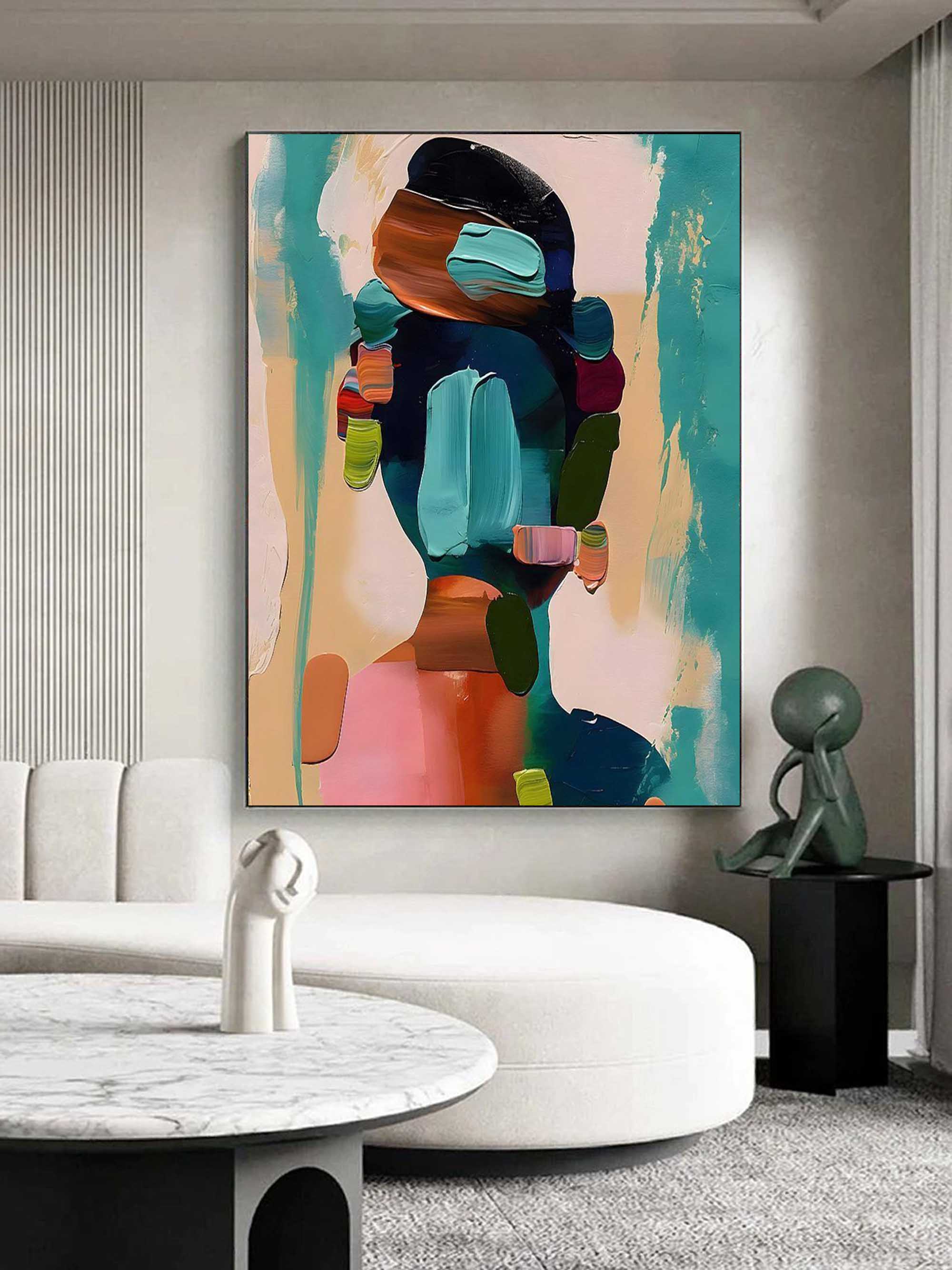 Abstract Minimalist Canvas Artwork – Custom Sizes and Framing Available