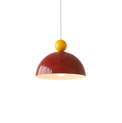 Adjustable Height Iron Pendant Light – Colorful Fixture for Modern Kitchens