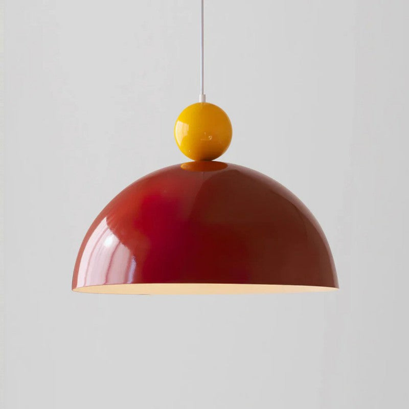 Adjustable Height Iron Pendant Light – Colorful Fixture for Modern Kitchens