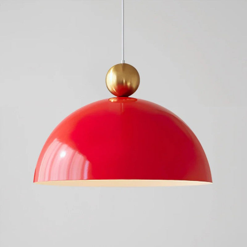 Adjustable Height Iron Pendant Light – Colorful Fixture for Modern Kitchens
