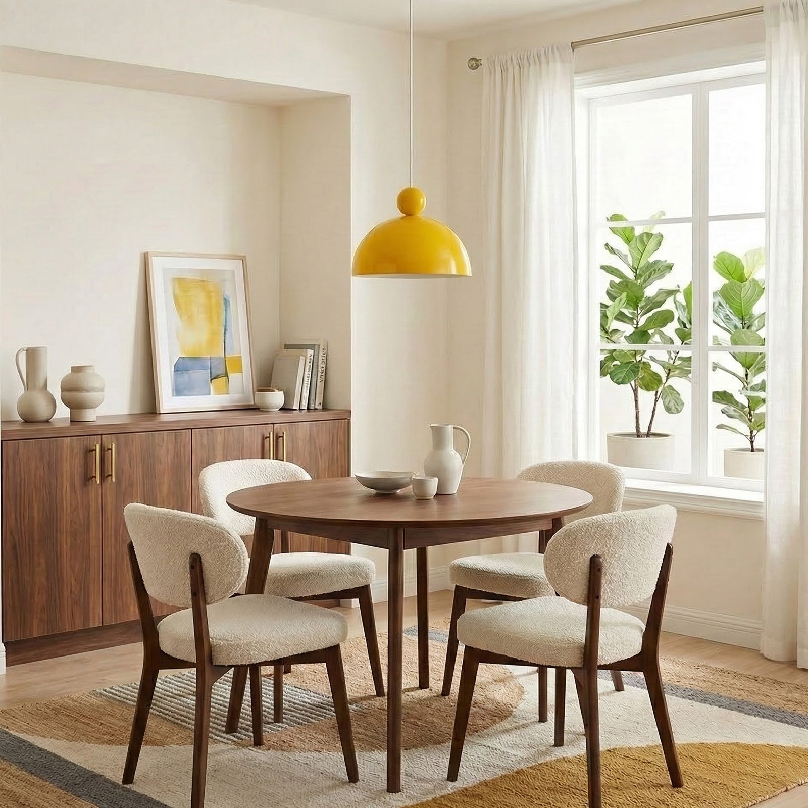 Adjustable Height Iron Pendant Light – Colorful Fixture for Modern Kitchens
