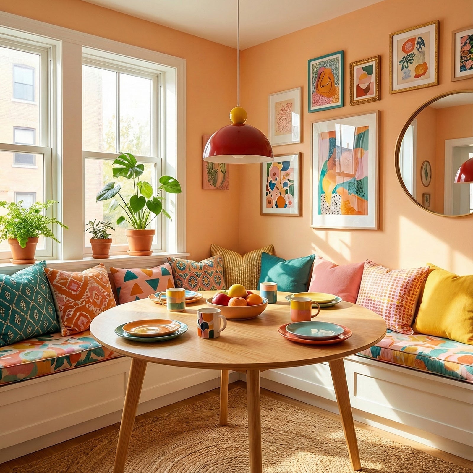 Adjustable Height Iron Pendant Light – Colorful Fixture for Modern Kitchens