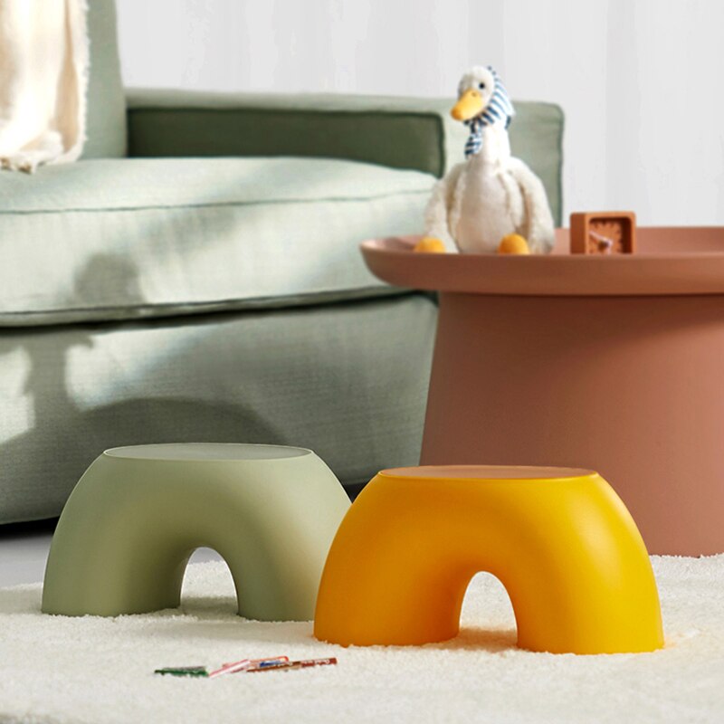 Vibrant Kids' Multi-Color Seating Stool