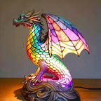 Decorative Light with Stained Glass Effect - Animal Table Lamp
