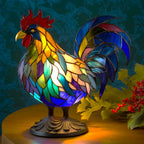 Decorative Light with Stained Glass Effect - Animal Table Lamp