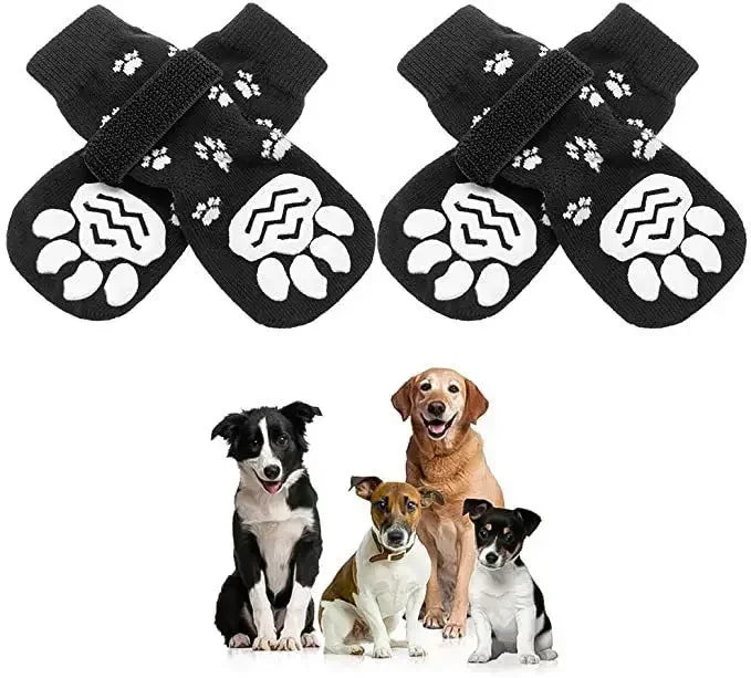 Secure Grip Cotton Dog Socks for Safety and Comfort