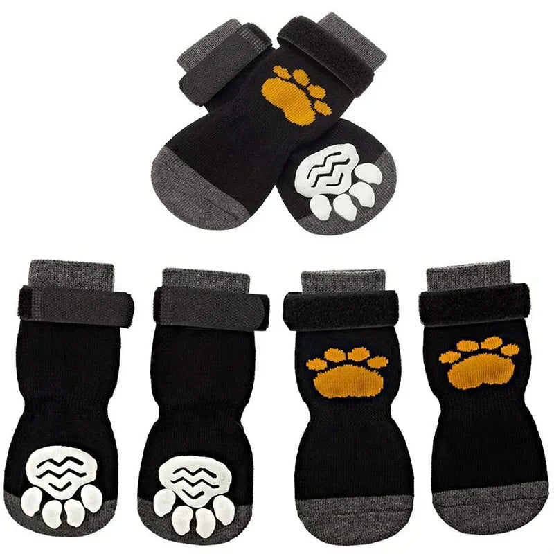 Secure Grip Cotton Dog Socks for Safety and Comfort