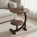 Mobile Mini Side Table with Two Tiers – Modern Compact Design