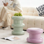 Multifunctional Plastic Stool and Side Table – Scandinavian Design for Living Room and Bedroom