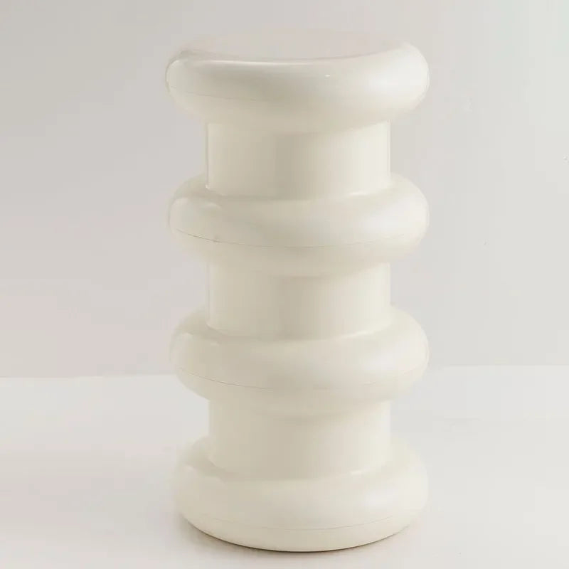 Multifunctional Plastic Stool and Side Table – Scandinavian Design for Living Room and Bedroom