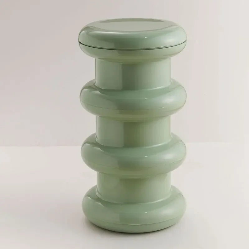 Multifunctional Plastic Stool and Side Table – Scandinavian Design for Living Room and Bedroom