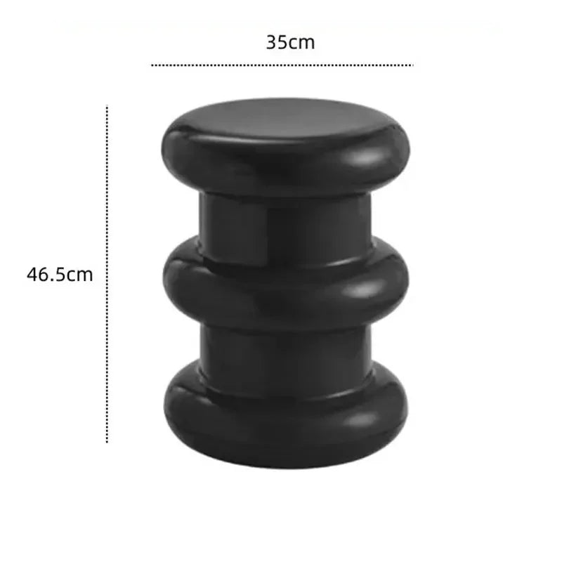 Multifunctional Plastic Stool and Side Table – Scandinavian Design for Living Room and Bedroom