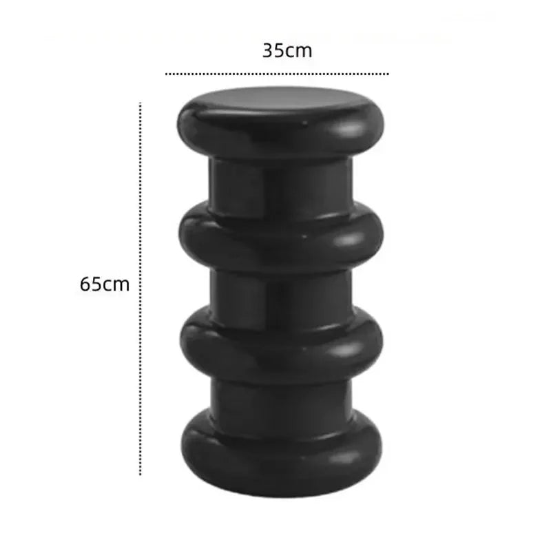 Multifunctional Plastic Stool and Side Table – Scandinavian Design for Living Room and Bedroom