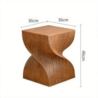 Minimalist Side Table with Wood-Like Edge – Compact Scandinavian Style