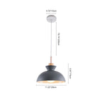 Scandinavian Style Metal Dome Pendant Light for Modern Spaces