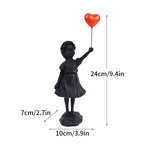 Modern Art Figurine | Flower Thrower Statue Inspired by Street Art for Home or Office Decoration