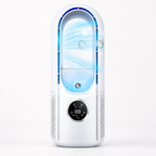 Quiet Bladeless Fan for Portable Air Conditioning and Cooling