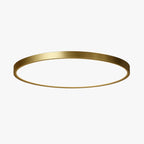 Sleek LED Ceiling Lamp with Warm Copper Finish