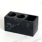 Toothbrush Holder for Bathroom - Contemporary Resin, Sturdy Construction