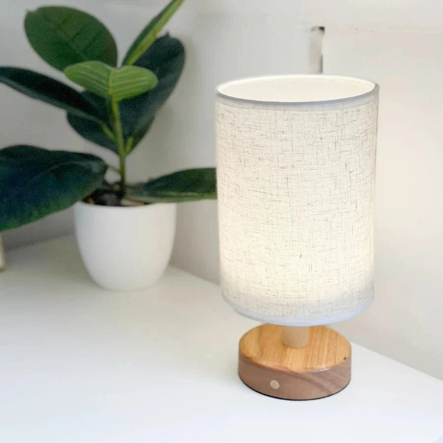 Rechargeable Cordless Table Lamp with Adjustable Brightness – Minimalist Scandinavian Style for Home