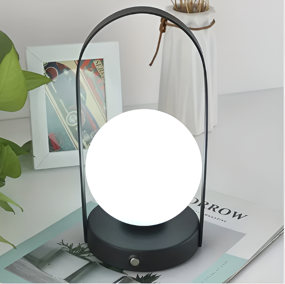 Battery-Powered Touch Control Table Lamp – Chic Cordless Design for Home Use