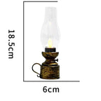 Portable Retro LED Oil Lamp – Warm Lighting for Elegant Home Decor