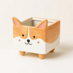 Whimsical Animal-Themed Ceramic Planter for Small Plants
